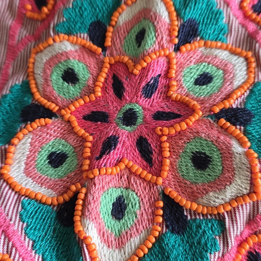 Anthropologie Embroidered & Appliqued Shift Dress - Picture 7 of 15